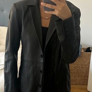 Veda x Reformation Crosby 90s Leather Jacket